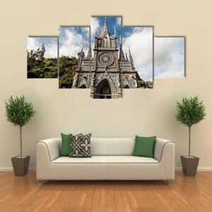 Wandkunst Wanddekoration Rahmen Heiligtum Unserer Lieben Frau Las Lajas Leinwandbilder Leinwand Drucke Wohnzimmer Dekoration Bild fertig auf Keilrahmen ! - Image 1