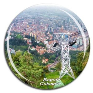 Weekino Mount Monserrate Bogota Kolumbien Kühlschrankmagnet 3D Kristallglas Tourist City Travel Souvenir Collection Geschenk Strong Refrigerator Sticker - Image 1