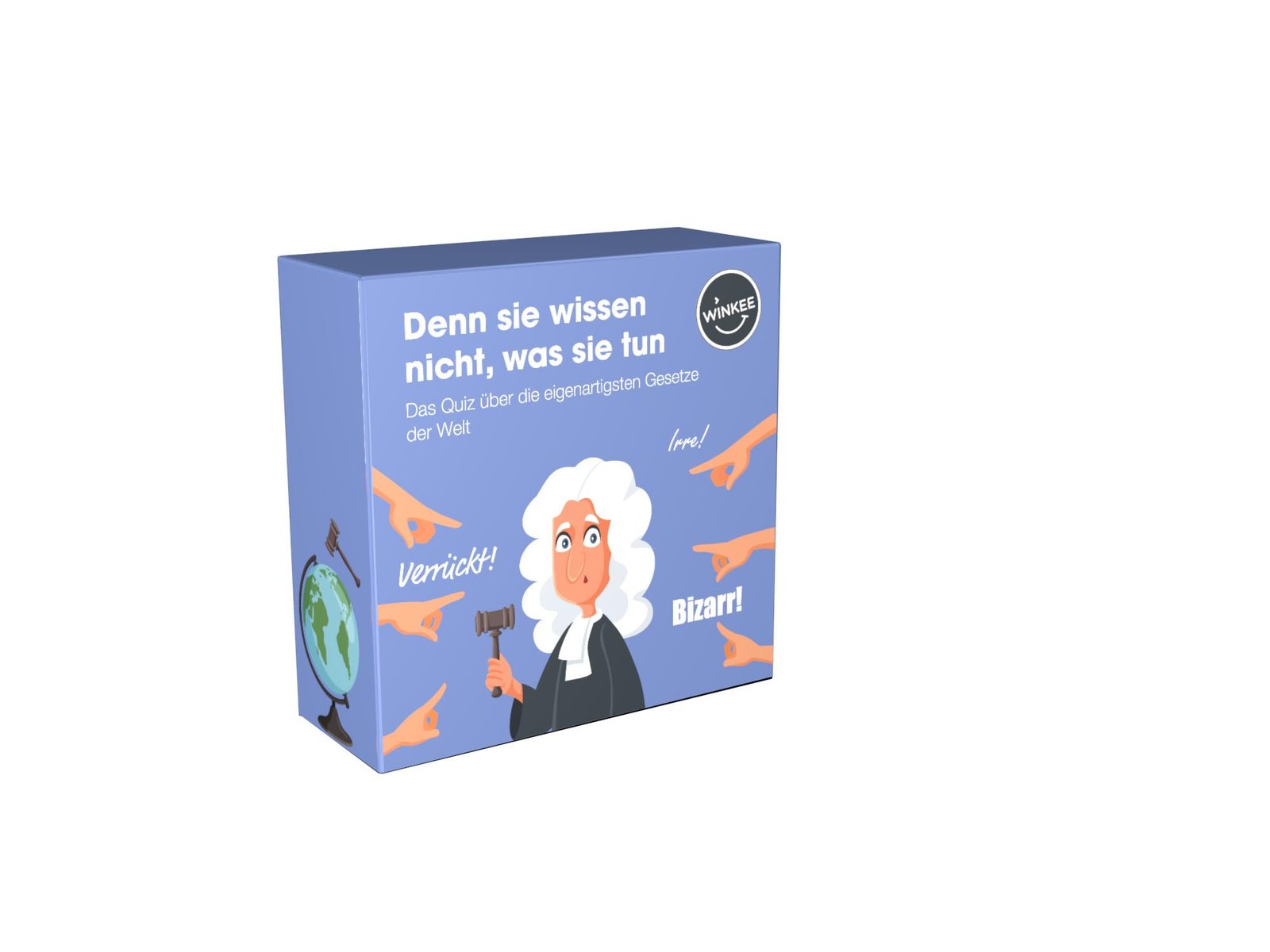 Winkee - Verrückte Gesetze Quiz | Verblüffendes Kartenspiel | 100 Quizfragen | Wissensspiel | Spiel für Erwachsene | Quiz Karten mit Fragen | Geschenk für Weihnachten, Geburtstag, Party - Image 1