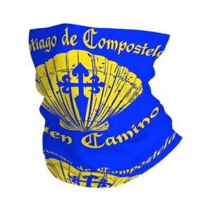 World of Pilgrims Jakobsweg Schlauchtuch Camino Francés „I did the Camino“ – Buen Camino Pfeil | Multifunktionstuch Halstuch Bandana 50x25 cm - Image 1