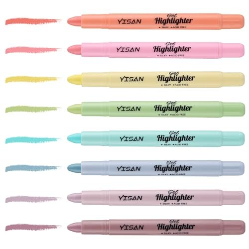 YISAN Bibel Textmarker, Bibelmarker Stifte, Bibel Highlighter Pastell, Markerstifte Set, 8 Farben,70641 - Image 3