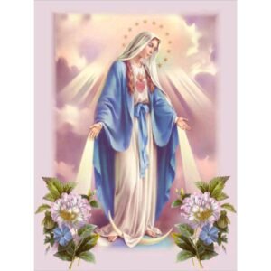 YSCOLOR Diamant Painting 5D DIY Diamant Malerei Voller Rundbohrer Religiöse Madonna 3D Stickerei Kreuzstich Geschenk Wohnkultur 30X40cm - Image 1