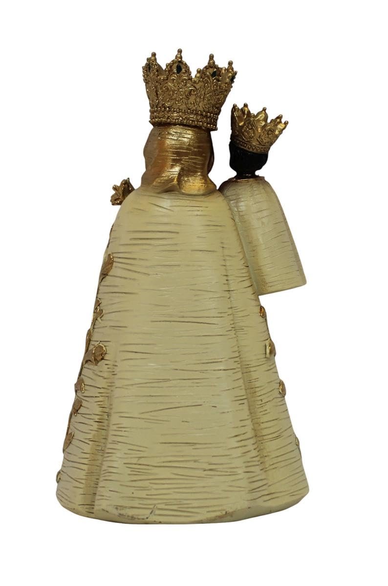 ZICOM Heiligenfigur Marienfigur Statue Schwarze Madonna Höhe 15,8cm handbemalt Polyresin Geschenkidee - Image 4