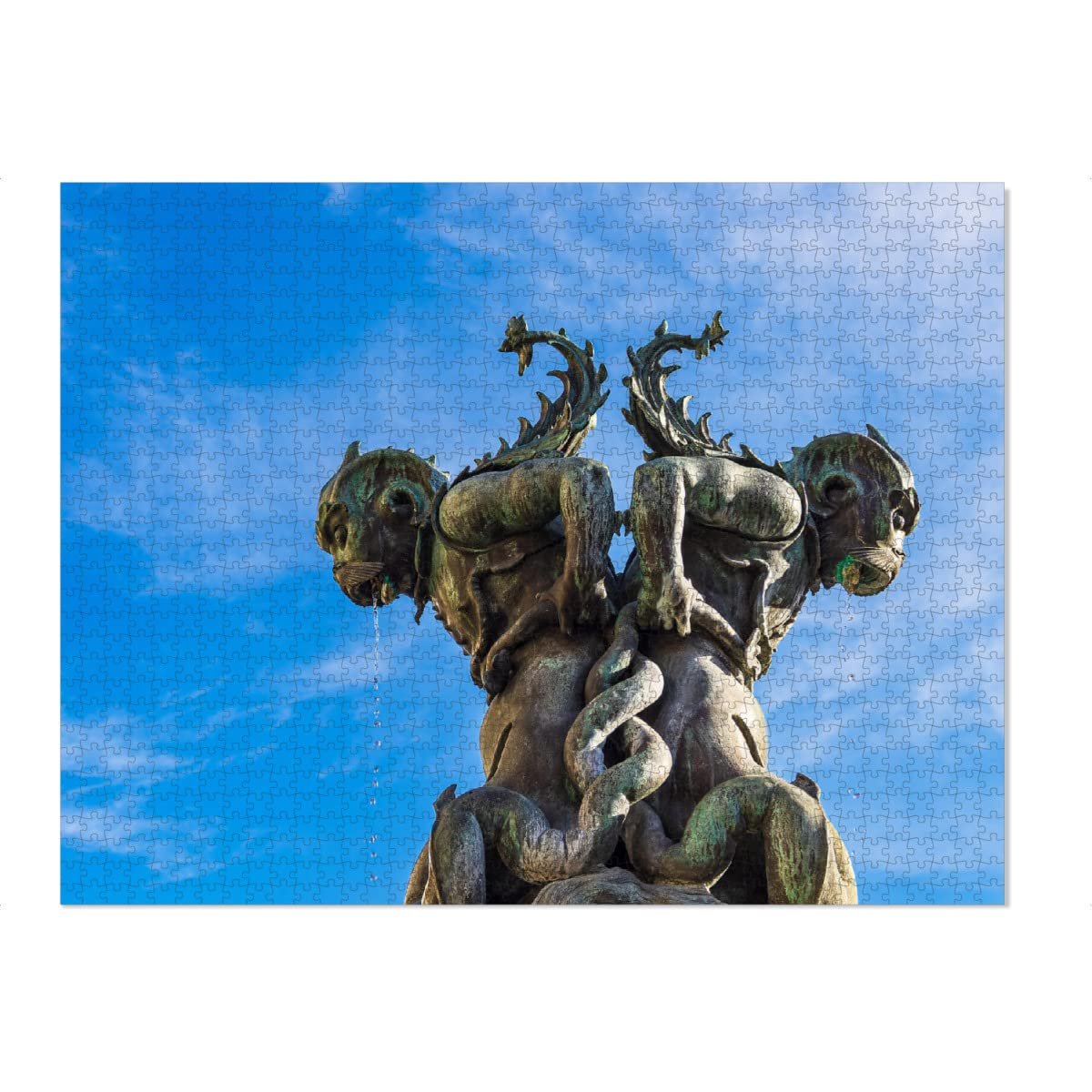 artboxONE-Puzzle XXXL (2000 Teile) Reise Detail eines Brunnen - Puzzle Florenz Architektur bauwerk - Image 1
