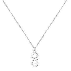 cotigo Covadonga Anhänger Jungfrau aus Edelstahl, die Heilige Patronin von Asturien, religiöse Schutzmedaille, Glaube und Hoffnung, katholisches Geschenk für Mann und Frau, Mediano-largo, Edelstahl - Image 1
