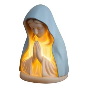 dzqad Mutter Maria Nachtlicht,Beleuchtung Für Andachts- Und Gebetsfiguren - Religiöses Nachtlicht | Für Das Zuhause, Für Weihnachten, Für Geburtstag, Für Das Kinderzimmer, Für Die Universität, Für - Image 1