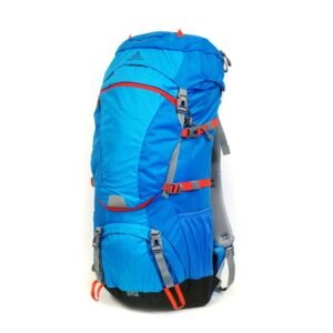 mapuera Camino Azul - 40l Trekkingrucksack mit Frontöffnung und 3-Wege-Zugriff, Regenhülle inklusive, ideal zum Wandern, für Trekkingtouren oder als Pilgerrucksack - Image 1