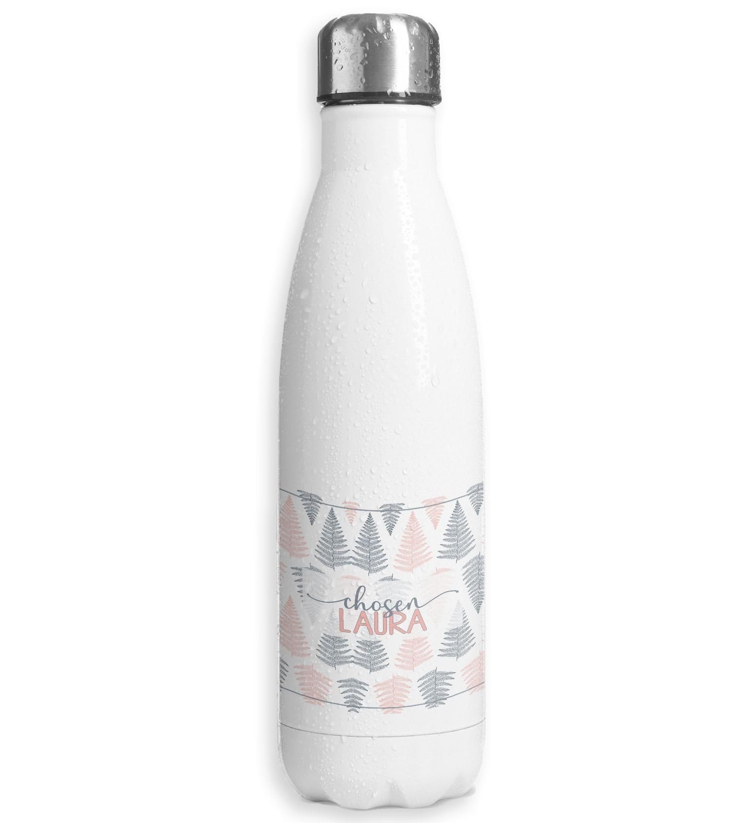 timalo SALT-AND-LIGHT® Christliche Thermosflasche personalisierbar mit Namen | Edelstahl Trinkflasche Geschenk für Kinder Frauen 350mL | Chosen | mug-christA-55 - Image 1